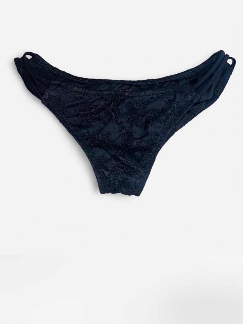 Victoria's Secret Crochet The Strappy Cheeky Bikini Bottom Lg